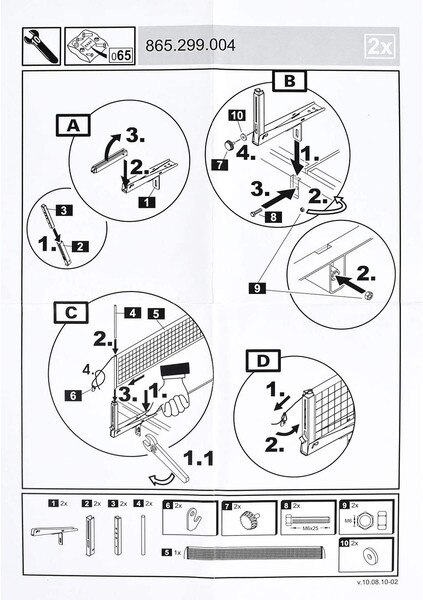 Butterfly Perfect II Net Set: Direction for setting up net
